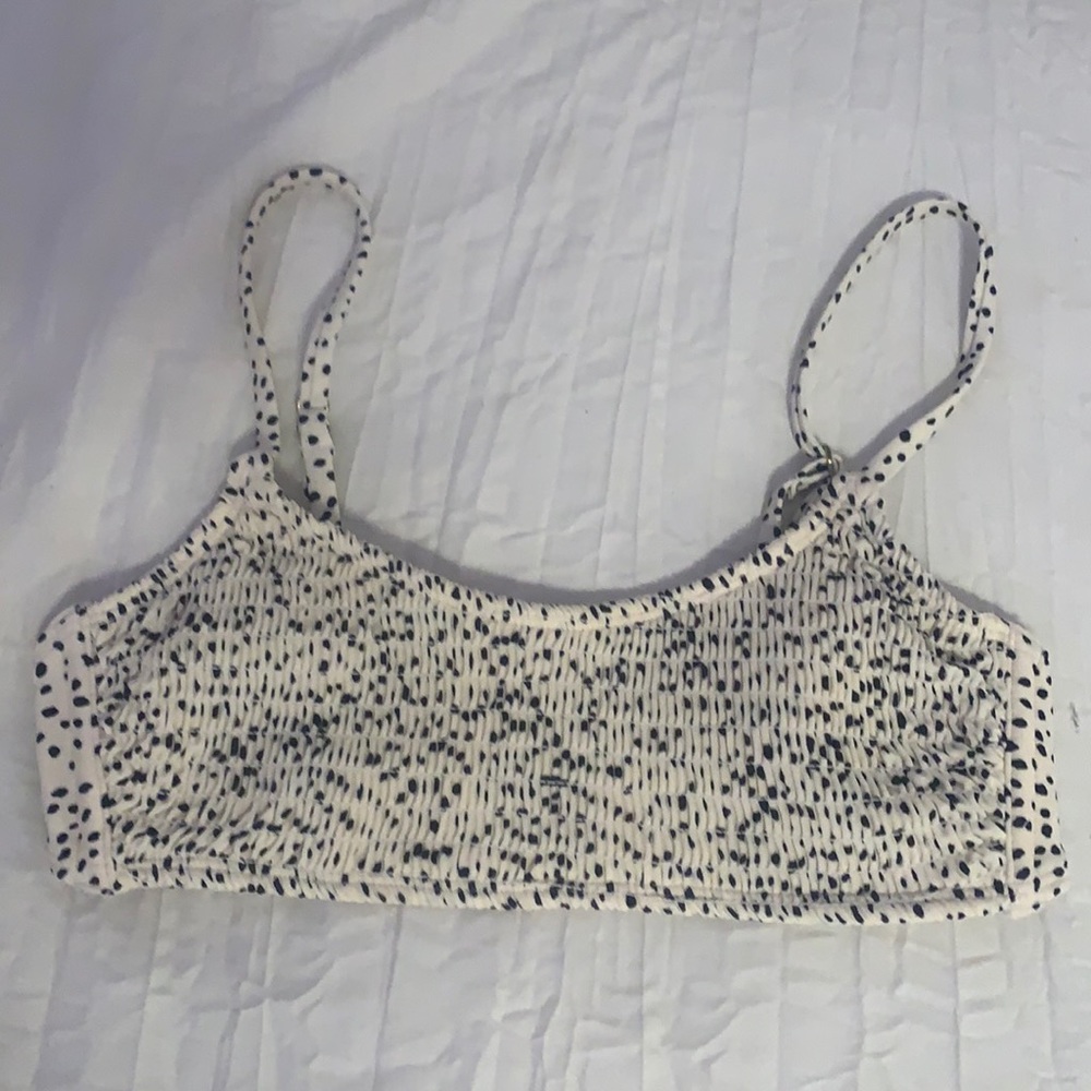 Ripped tan and black polka dot bathing suit-Target